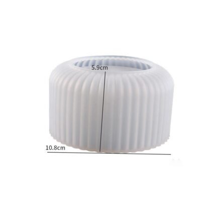 large stripes candle cup silicone mold