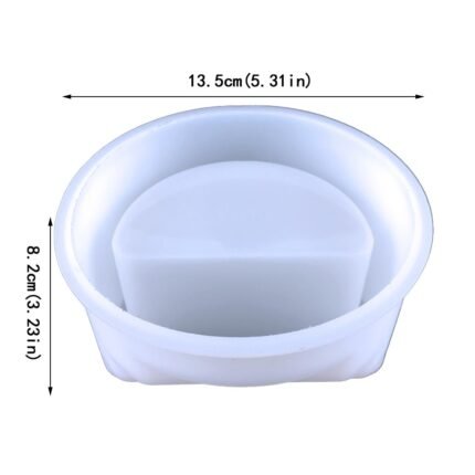Round ladder shape flower pot silicone mold